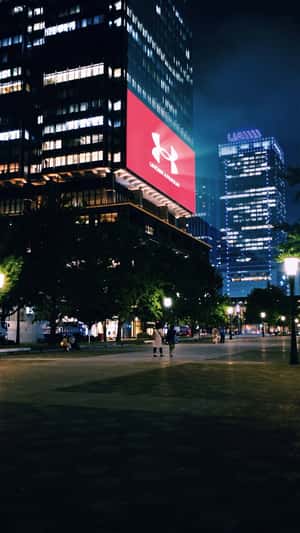 Green Energy Shoe Transformation in a fake-out-of-home ad of Footlocker