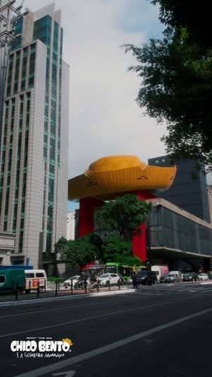 Hat Spotted in Brazil's Landmarks in a fake-out-of-home ad of Chico Bento