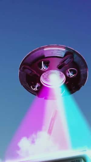 UFO New Product Launch in fake-out-of-home ad of Benefit Cosmetics