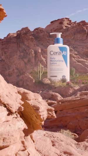 Giant Lotion in fake-out-of-home ad of CeraVe