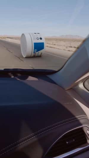 Rolling Moisturizing Cream in fake-out-of-home ad of CeraVe