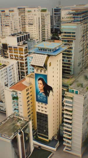 Hair Flowing in the Breeze on Billboard in a fake-out-of-home ad of CAPITECH
