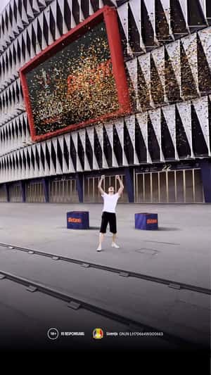 Man Plays Hole in the Wall in a fake-out-of-home ad of Betano