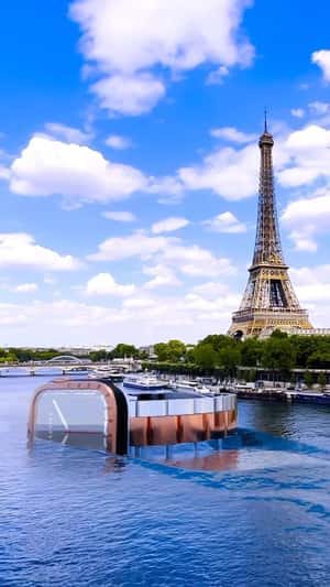 Smartwatch with Floats at River in a fake-out-of-home ad of CASETiFY