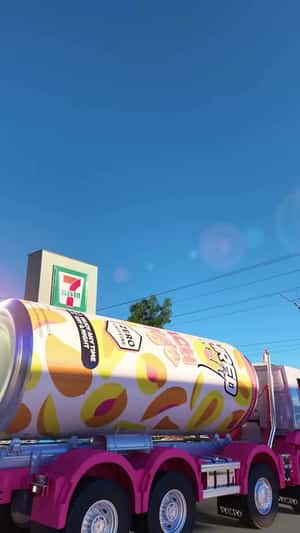 Soda Tanker Refills Convenience Store in a fake-out-of-home ad of 7-Eleven