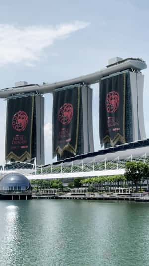 Banners Unfurl at Marina Bay Sands in a fake-out-of-home ad of HBO Max