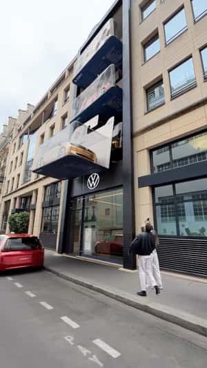 Cars on Blister Packaging in a fake-out-of-home ad of Volkswagen
