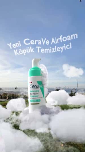 Foam Clouds Spotted in the City in a fake-out-of-home ad of CeraVe