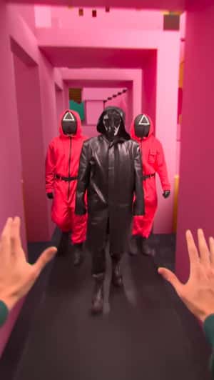 Player Takes Squid Games Challenge in a fake-out-of-home ad of Netflix