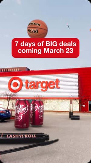 Oversized Items Scattered on Parking Space in a fake-out-of-home ad of Target