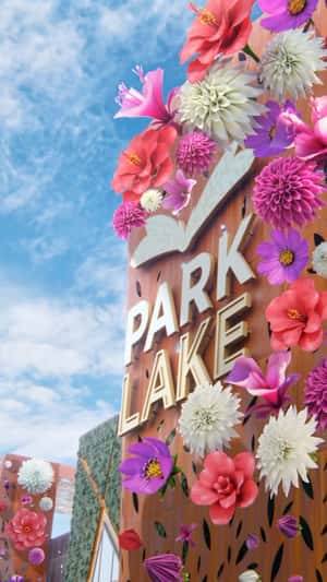Spring Flowers Bloom at ParkLake in a fake-out-of-home ad of Sephora