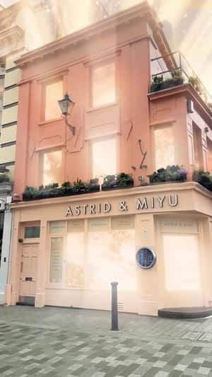 Golden Light Beams from Store in a fake-out-of-home ad of Astrid & Miyu
