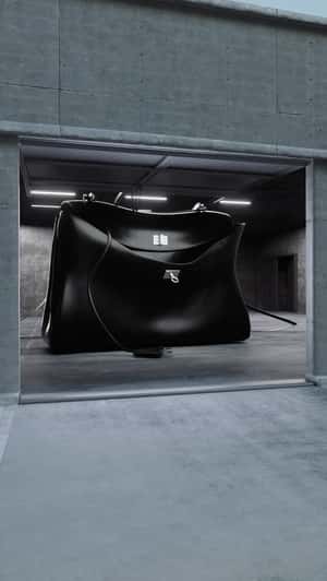 Handbag Revealed at Garage in a fake-out-of-home ad of Balenciaga