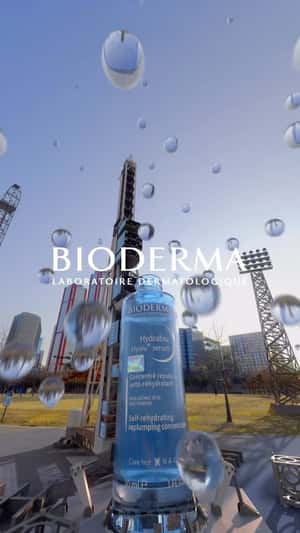 Serum Shuttle Releases Bubble Liquid in a fake-out-of-home ad of Bioderma
