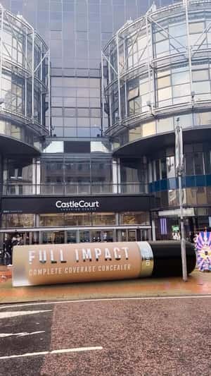 Concealer Drops at Shopping Center in a fake-out-of-home ad of BPerfect Cosmetics