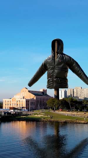 Black Jacket Hangs in fake-out-of-home ad of Reserva