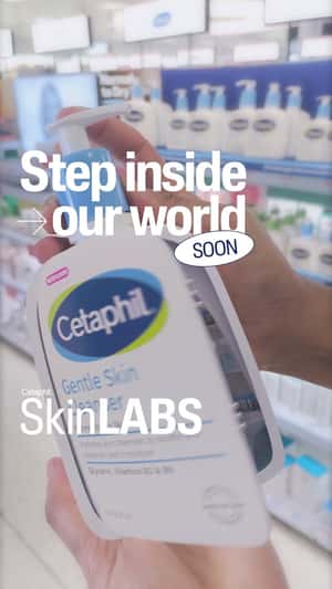 Cleanser Bottle Turned into Miniature Lab in a fake-out-of-home ad of Cetaphil