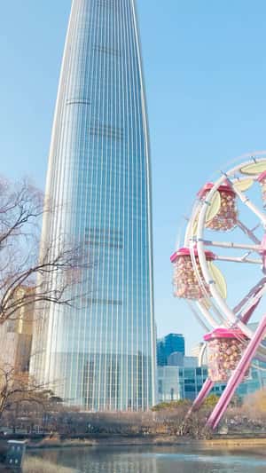 Lollipop-themed Ferris Wheel in a fake-out-of-home ad of Chupa Chups