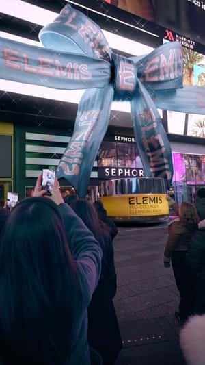 Balm Arrives at Time Square in a fake-out-of-home ad of Elemis