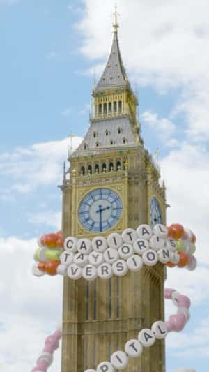 Taylor Swift Bracelet in fake-out-of-home ad of Capital