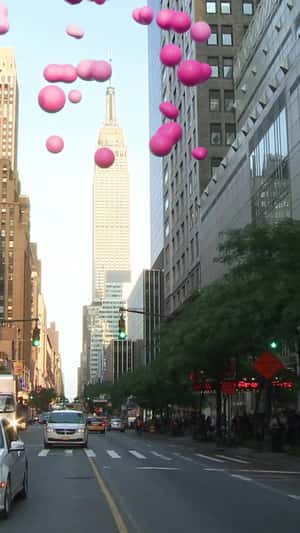 Barbie the Movie Inflatable in fake-out-of-home ad of Zara