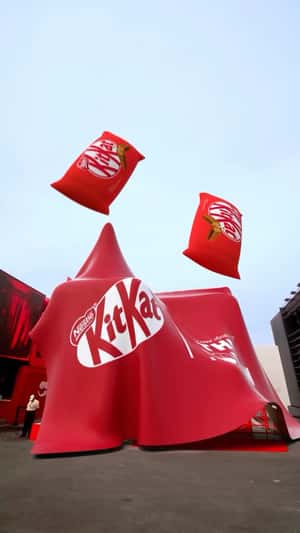 Fabric Uncovers Events Place in a fake-out-of-home ad of KitKat