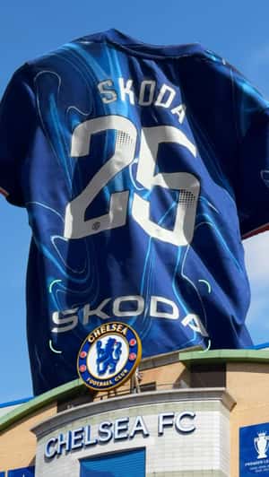 Jersey Spotted Above Stadium in a fake-out-of-home ad of Skoda