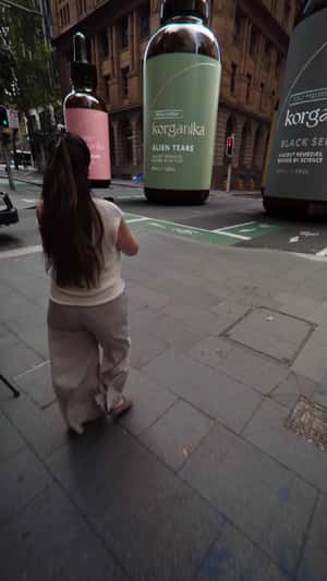 Serum Turns Street into Garden in a fake-out-of-home ad of Korganika