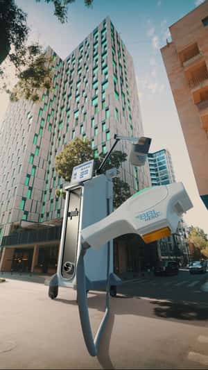 Skin Device Rejuvenates Building in a fake-out-of-home ad of Kostanyan Aesthetics