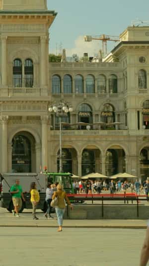 Boots Hover Above Shopping Arcade in a fake-out-of-home ad of Lemon Jelly