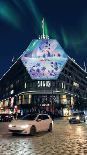 Facade Unveils Advent Calendar in a fake-out-of-home ad of Lumene