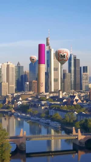 Concealer Tower Rises in the City in a fake-out-of-home ad of Lemene