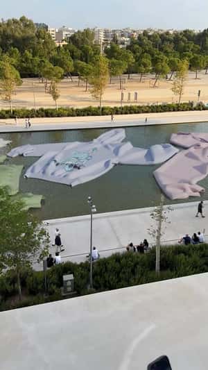 Hoodies Drift Along River in a fake-out-of-home ad of Magicbee