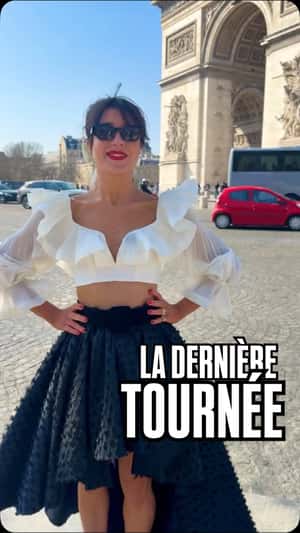 Album Cover Unfolds at Monument in a fake-out-of-home ad of Marie