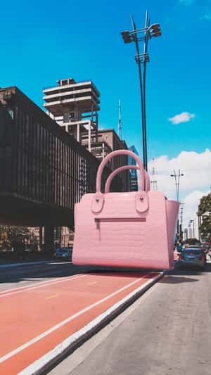 Makeup Products Spill on Bike Lane in a fake-out-of-home ad of Mary Kay