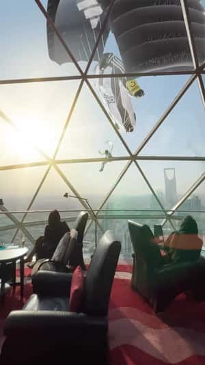 NUFC Arabia Tee Paragliding in fake-out-of-home ad of Newcastle United FC