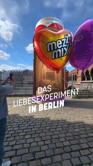 Can Launches Heart Balloons in a fake-out-of-home ad of Mezzo Mix
