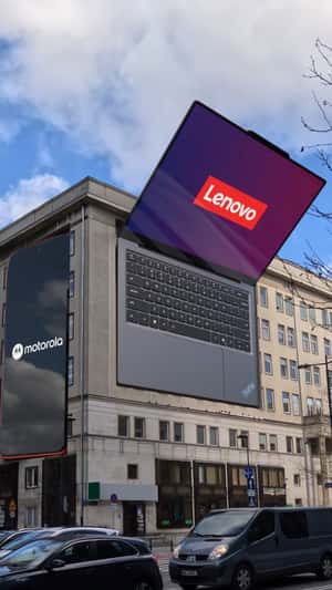 Spotted Gadgets on the Street in a fake-out-of-home ad of Motorola