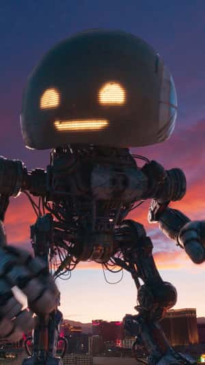 Sphere LED Turns into Robot in a fake-out-of-home ad of Netflix