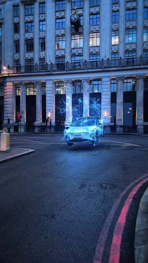 Car Lands in London in Meteor-Like Launch in a fake-out-of-home ad of OMODA