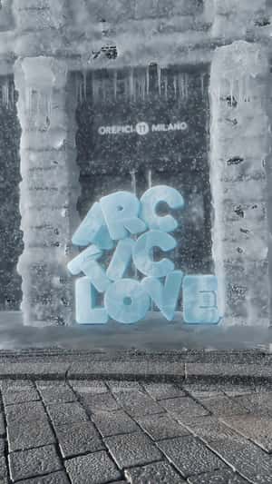 Ice Sweeps Across Storefront in a fake-out-of-home ad of Orefici