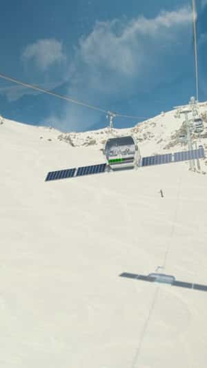 Ski Gondola Transforms into Spacecraft in a fake-out-of-home ad of Orelle