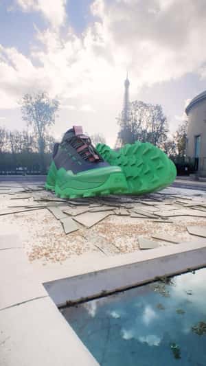 Shoes Falls from Sky in fake-out-of-home ad of Lacoste