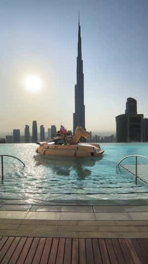 Porsche-Camel Hybrid Takes a Dip in Dubai in a fake-out-of-home ad of Porsche