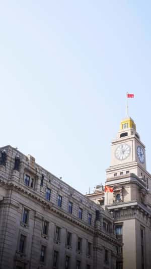 Colorful Giant at the Bund in a fake-out-of-home ad of Renova