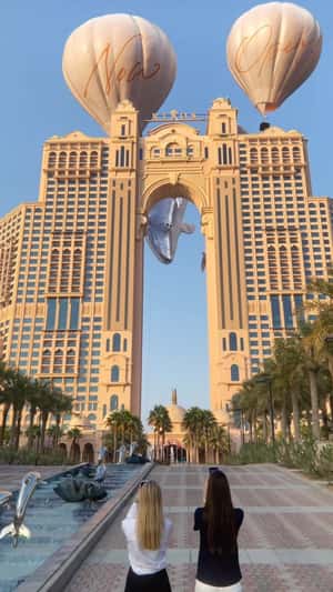 Soaring Whale at Abu Dhabi in a fake-out-of-home ad of Rixos