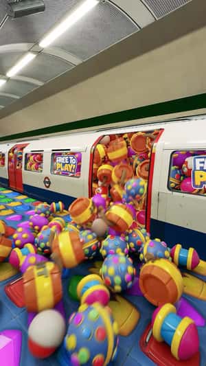 Game Bursts Out of London Tube in a fake-out-of-home ad of Royal Match