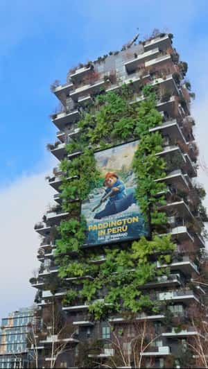 Paddington in Peru Poster Springing to Life in a fake-out-of-home ad of Sony Pictures