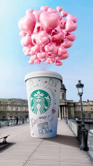 Graffiti on Giant Cup in a fake-out-of-home ad of Starbucks