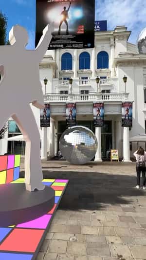 Disco Scene Comes Alive in Milan in a fake-out-of-home ad of Teatro Nazionale